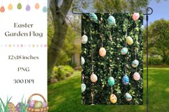Welcome Garden Flag Template, Easter Garden Flag PNG Product Image 1