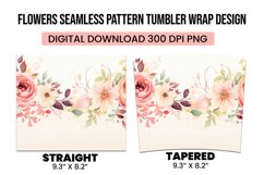 Flower Seamless Pattern Tumbler Warp Design Product Image 3