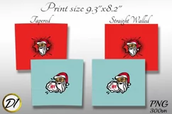 Tumbler Christmas. Seamless knitting Design. Tumbler santa. Product Image 2