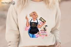 Boss Babe Lash Artist Blonde Woman PNG Sublimation Design Product Image 2
