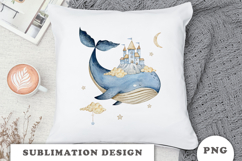 Watercolor Whale Dreams png Product Image 3
