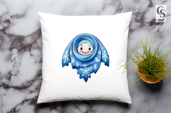 Snowflake Girl Clipart Sublimation PNG Product Image 3