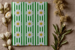Watercolor Daisy Digital Paper Product Image 3