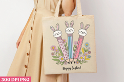 Happy easter PNG, Retro Teacher Easter Sublimat Product Image 3