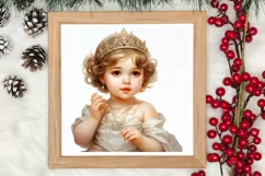 Christmas Baby Jesus Watercolor Clipart, Christmas Baby Jesu Product Image 3