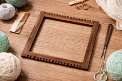 Square weaving loom 8 inch size digital file craft knitting Product Image 3