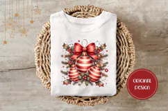 Christmas Balls Illustration, Cartoon Christmas PNG Product Image 3