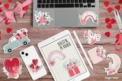 Valentine's Day Stickers | Printable | Digital planner Product Image 3