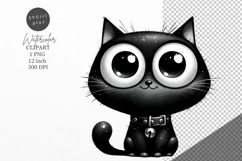 Cat Clipart, Funny kitten clipart, Cat clipart Product Image 1