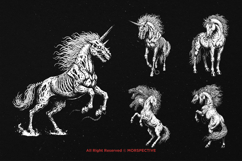 10 Bundle Dark Art Death Horse Animal Mount Ghost Horror Product Image 5