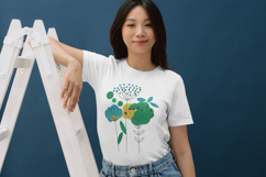 Abstract Botanical Embroidery Design with Modern Style Product Image 3