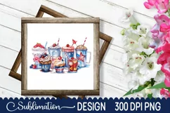 4th Of July Coffee Coffee Sublimation - 4th Of July PNG Product Image 3