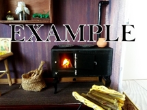 Miniature old travel dollhouse photo set, diorama rustic JPG Product Image 3