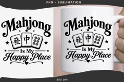 Mahjong quote png design for T-shirts Product Image 3