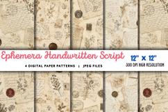 Ephemera Handwritten Script Wallpaper JPG Product Image 1