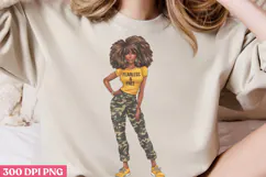 Empowering Black Girl Clipart PNG Product Image 3
