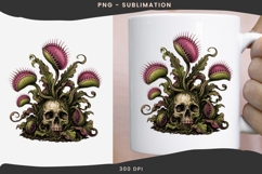 Gothic venus flytrap png design for T-shirts Product Image 3
