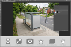 Bus Stop Outdoor Vertical Product Image 2