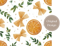 Watercolor Oranges Tumbler Design, Fruits Tumbler Template Product Image 3