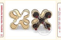 Wine Shelf v4 - laser cutting file - Glowforge ready SVG Product Image 3