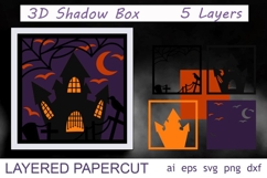 3d Halloween gnome svg, Layered halloween laser cut Product Image 2