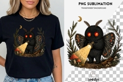 Cute Mothman PNG | Funny Cryptid Clipart Design Product Image 3