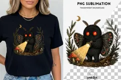 Cute Mothman PNG | Funny Cryptid Clipart Design Product Image 3