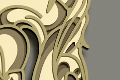 Horse multilayer Svg/Indian Horse/3D Layered Cut File Product Image 5