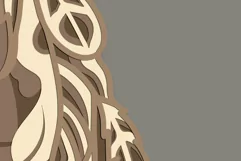 Horse multilayer Svg/Indian Horse//3D Layered Cut File Product Image 5