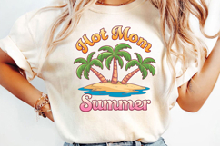Hot Mom Summer Sublimation, Tropical Summer Png Product Image 2