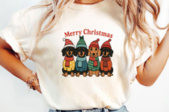 Christmas Dachshund Dogs Sublimation, Christmas Png Product Image 3