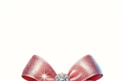 Pink Coquette Watercolor Bow PNG, Classy Bachelorette Decor Product Image 2