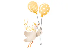Goose Birthday . Baby Girl and Boy Newborn Baby Shower Product Image 21