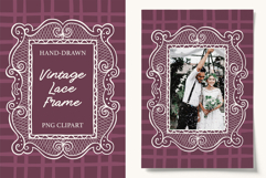 Vintage Photo Lace Frame | Wedding Frame Product Image 1