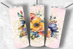 Watercolor Flower Tumbler Wrap, Mother&#039;s Day 20oz Designs Product Image 1