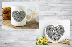 Floral Heart SVG | Valentines Day SVG | Heart SVG Product Image 3