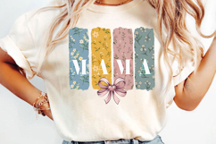 Retro Floral Mama Sublimation, Mother Day Png Product Image 3
