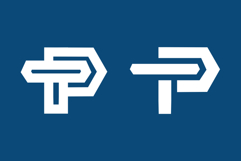 TP or PT Initial Monogram Logo Design Product Image 2