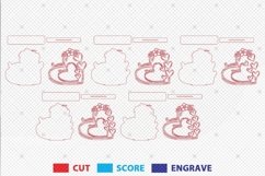 Personalized Floral Mom Heart Stand Decor SVG, Gift for Mom Product Image 2