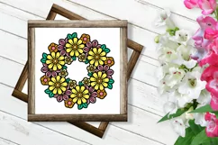 Floral Wreath SVG | 3d Layered SVG Mandala | Floral Mandala Product Image 6