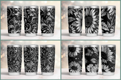 20oz Tumbler laser svg Floral wrap| Wildflowers pattern Product Image 9