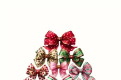 Coquette Christmas Tree PNG | Colorful Holiday Vibes Product Image 2