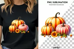 Autumn Pumpkin Season Sublimation Print, Crafting File Product Image 1