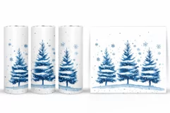 Christmas Tree Tumbler Sublimation. Christmas Tumbler Design Product Image 2