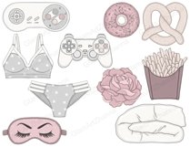 Weekend CLIPART For Icon Stickers Ladies Girls Lazy - PNG Product Image 5