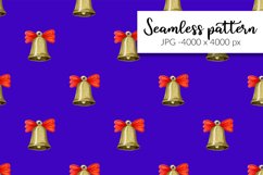 Christmas bells watercolor digital paper Product Image 1