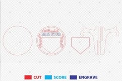 Personalized Best Baseball Mom Ever Stand Decor SVG Product Image 2