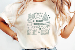Book Lover Christmas Sublimation,Christmas Png Product Image 3