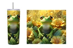 3D Frog Tumbler Sublimation. Frog Tumbler Wrap Design Product Image 2