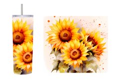 Sunflower Tumbler Sublimation. Sunflower Tumbler Design Product Image 3